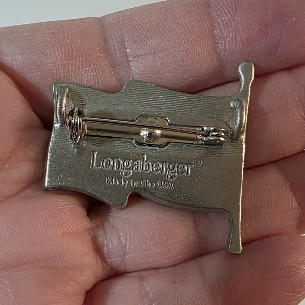 Longaberger Basket Charm Brooch Combo - Picture 3 of 7